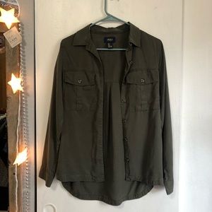 army green lightweight shirt/jacket